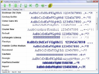 Easy Font Viewer Screenshot