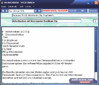 DS-Kochbuch Veg. Screenshot