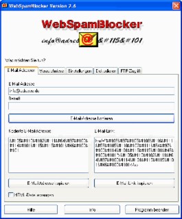 WebSpamBlocker Screenshot