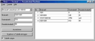 BDH-Rechner Screenshot