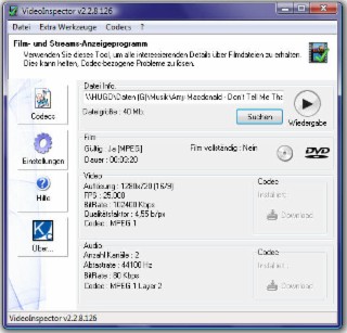 VideoInspector Screenshot