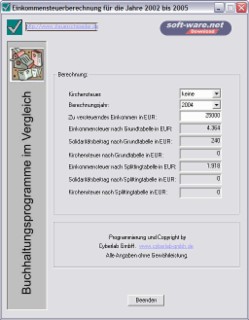 Einkommensteuer Screenshot