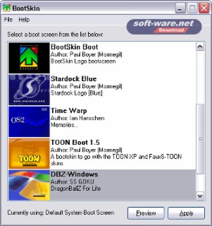 BootSkin Screenshot