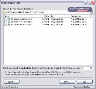 MP3RepairTool Screenshot