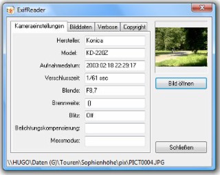 ExifReader Screenshot