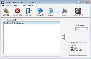 DVDAuthorGUI Screenshot