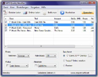 MP3 Quality Modifier Screenshot