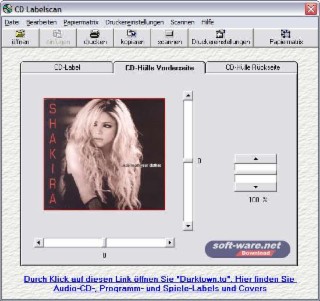 CD-Labelscan Screenshot