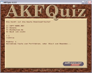 AKFQuiz Screenshot