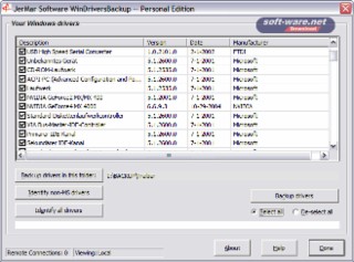 WinDriversBackup Screenshot