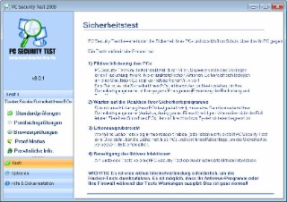 PC Security Test Screenshot
