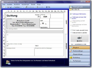 Quittungsdrucker Screenshot