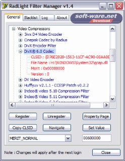 Filter Manager Screenshot