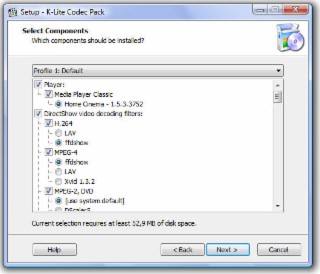 K-Lite Codecs Screenshot