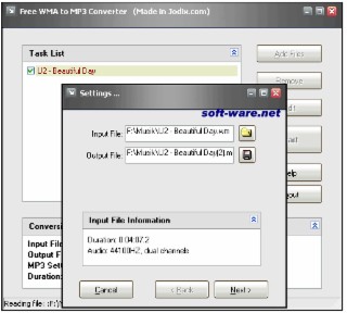 WMA to MP3 Screenshot