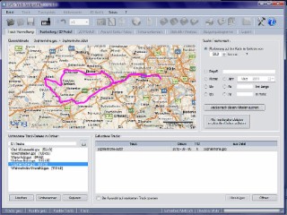 GPS-Track-Analyse Screenshot