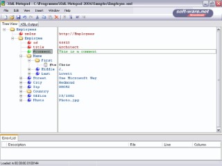 XML Notepad Screenshot