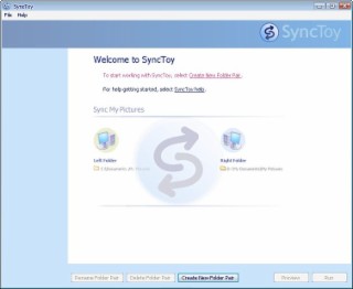 SyncToy Screenshot