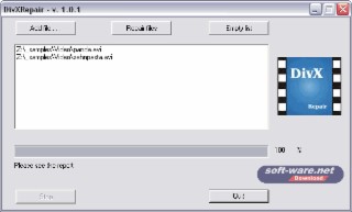 DivXRepair Screenshot