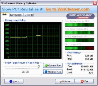 Memory Optimizer Screenshot