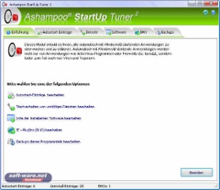 StartUp Tuner Screenshot