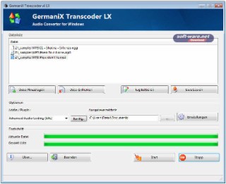 GermaniX Transcoder Screenshot