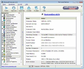 WinAudit Screenshot