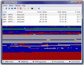 UltraDefrag Screenshot