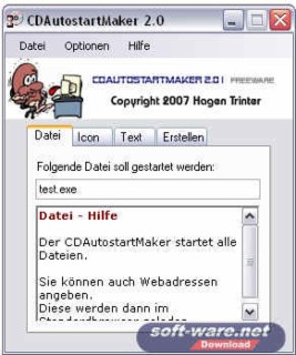 CDAutostartMaker Screenshot
