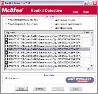 Rootkit Detective Screenshot