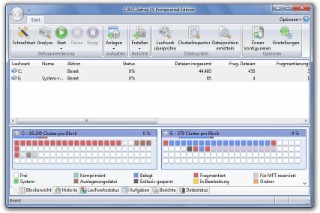 O&O Defrag Screenshot